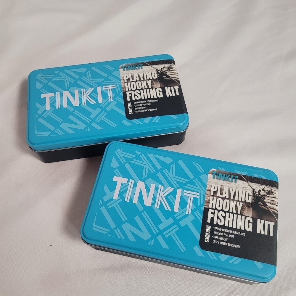 New Tinkit Playing Hooky Fishing Kit Lot of 2 Gift Sets Unopened